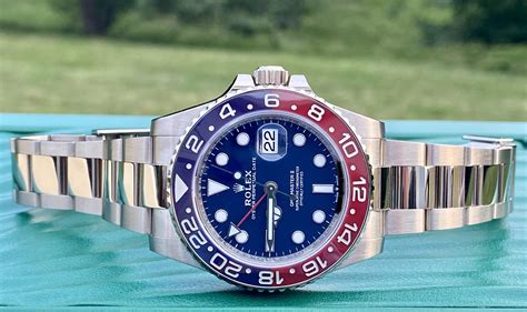 rolex white gold pepsi